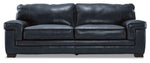 Stampede Leather Sofa - Cobalt