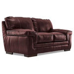 Stampede Leather Sofa, Loveseat and Chair Set - Salsa