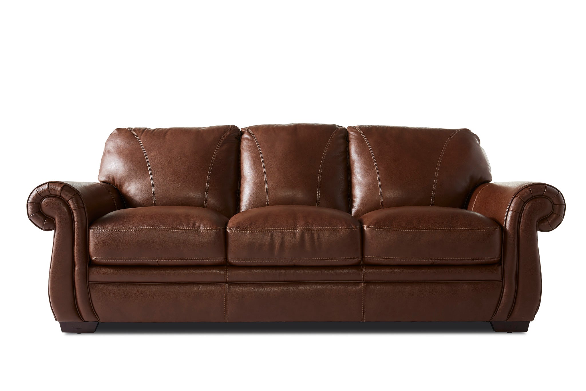 Laird Sofa - Brown Cherry