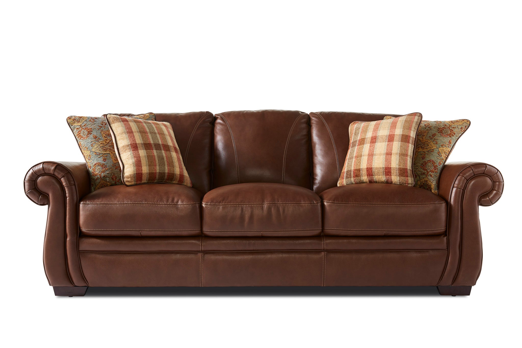 Laird Sofa - Brown Cherry