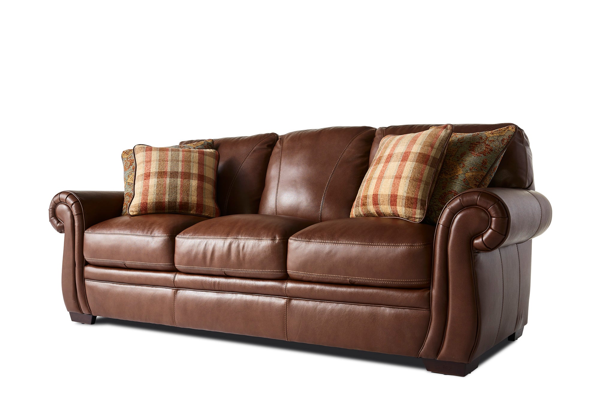 Laird Sofa - Brown Cherry