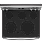 GE Stainless Steel 30'' Freestanding Double Oven Electric Range with Air Fry (6.6 Cu.Ft) - JBS86SPSS