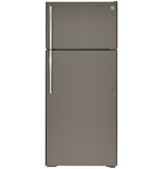 GE 28" 17.5 Cu. Ft. Slate Top-Freezer Refrigerator - GTE18GMNRES
