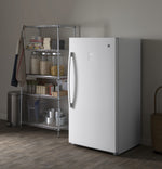 GE White Frost-Free Upright Freezer (17.3 Cu. Ft.) - FUF17SMRWW
