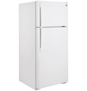 GE Réfrigérateur 16,6 pi³ avec congélateur en haut blanc GTE17DTNRWW