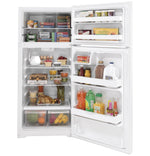 GE 28" 16.6 Cu. Ft. White Top-Freezer Refrigerator - GTE17DTNRWW
