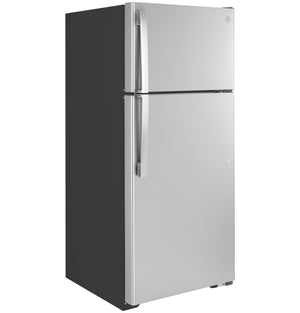 GE Réfrigérateur 16,6 pi³ avec congélateur en haut acier inoxydable GTE17GSNRSS
