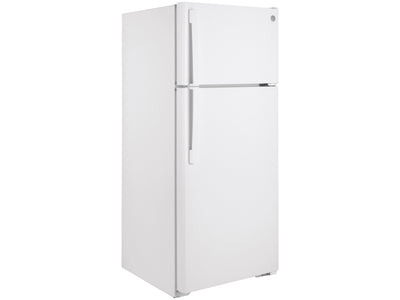GE Réfrigérateur 17,5 pi³ avec congélateur en haut blanc GTE18DTNRWW