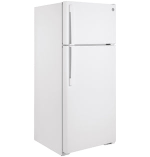 GE Réfrigérateur 17,5 pi³ avec congélateur en haut blanc GTE18DTNRWW
