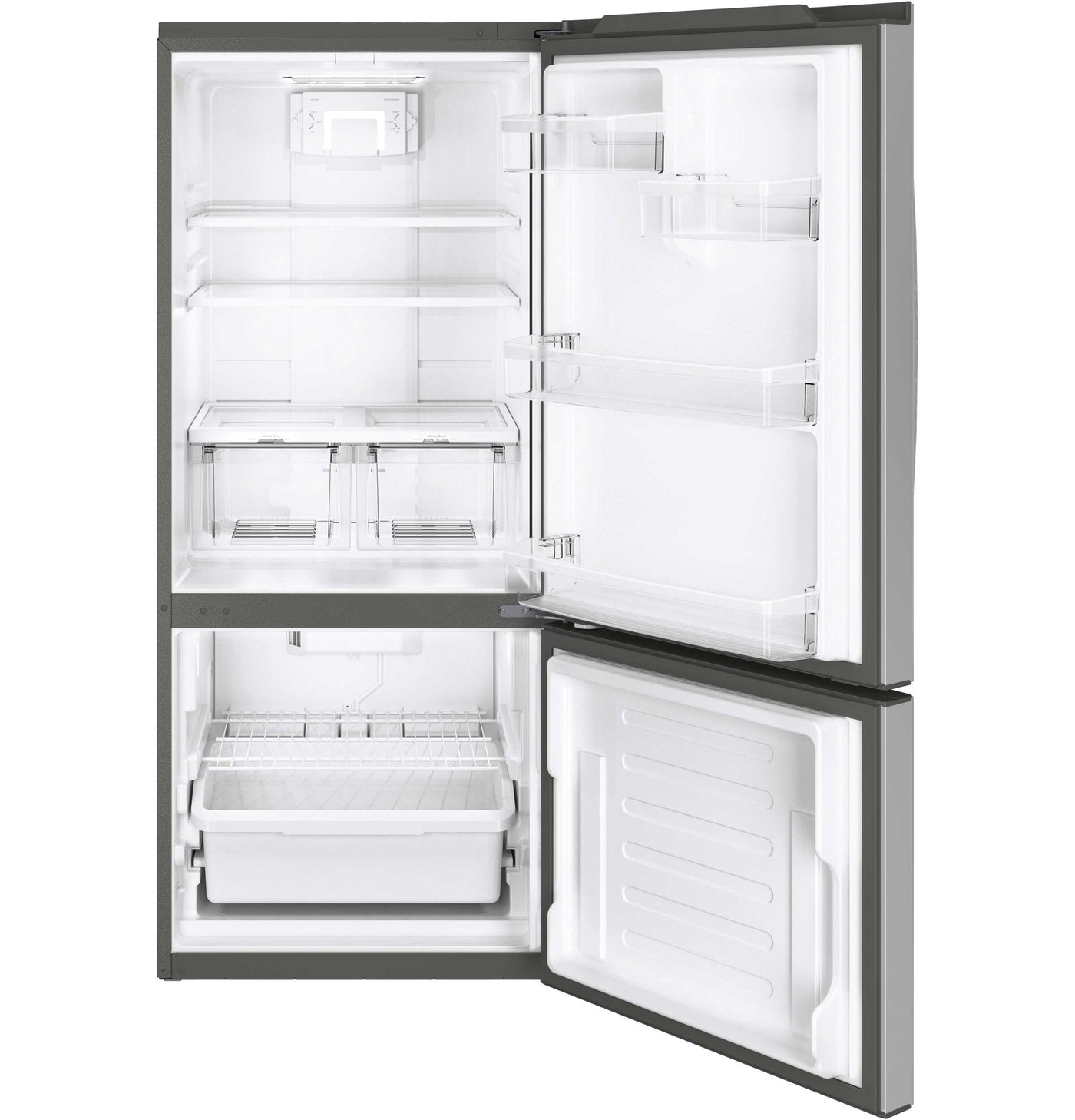 GE Fingerprint Resistant Stainless 30" Bottom-Mount Refrigerator (20.9 cu ft)- GBE21AYRKFS