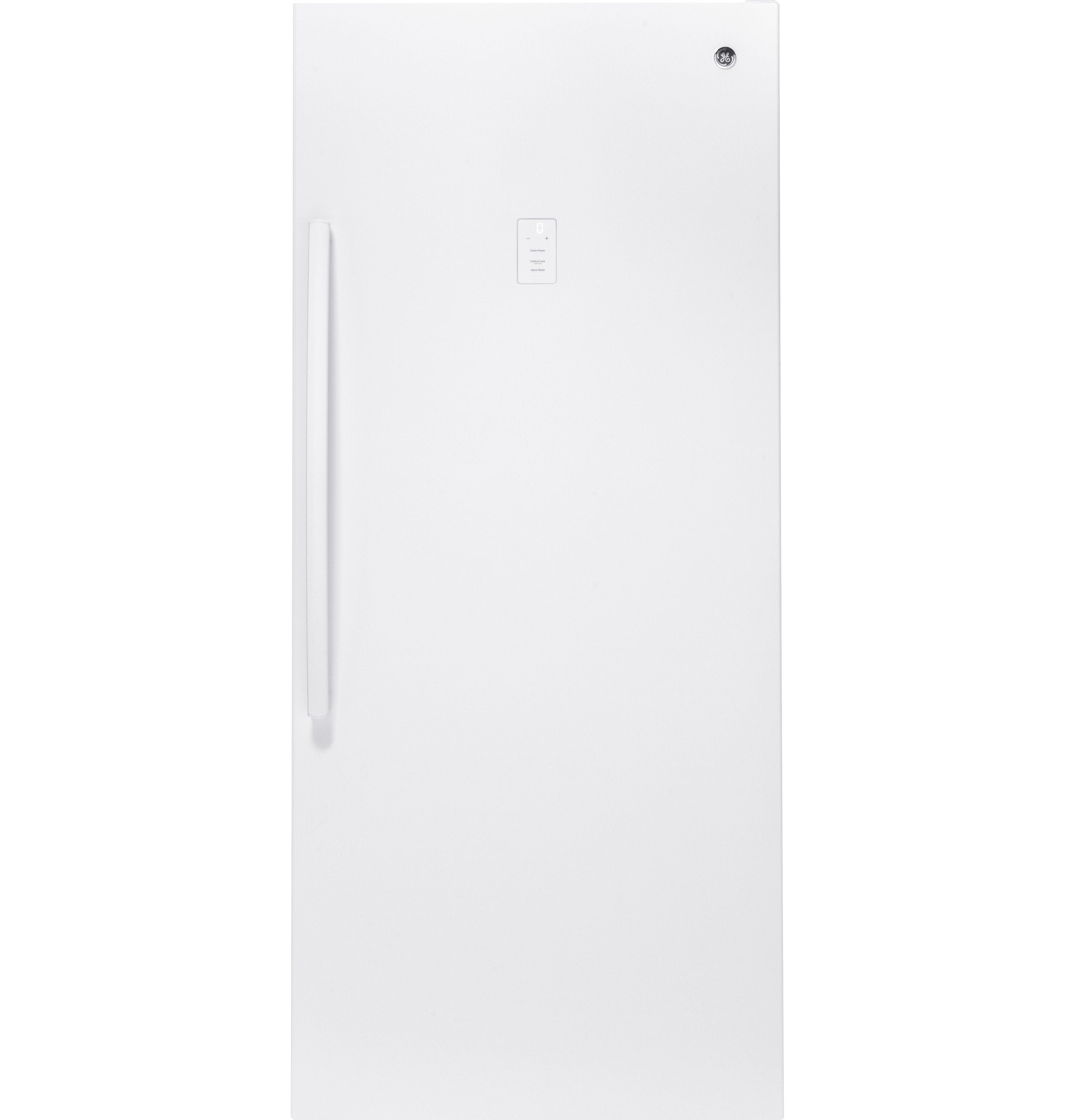 GE Energy Star White Frost Free Upright Freezer White (21.3 Cu. Ft.) - FUF21DLRWW