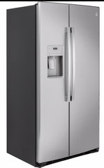 GE 35.75" 21.8 Cu. Ft. Stainless Steel Counter-Depth Side-by-Side Refrigerator - GZS22IYNFS