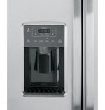 GE 33" 23 Cu. Ft. Fingerprint Stainless Steel Side-by-Side Refrigerator - GSS23GYPFS