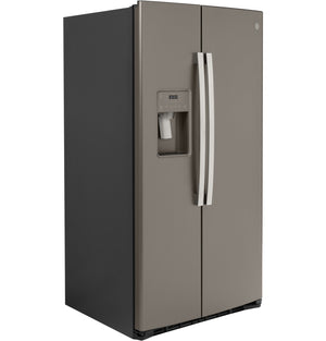 GE Réfrigérateur 25,1 pi³ côte-à-côte ardoise GSS25IMNES