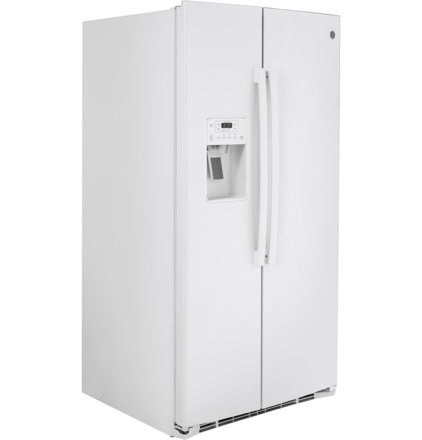 GE White Side-By-Side Refrigerator (25.1 Cu.Ft) - GSS25IGNWW