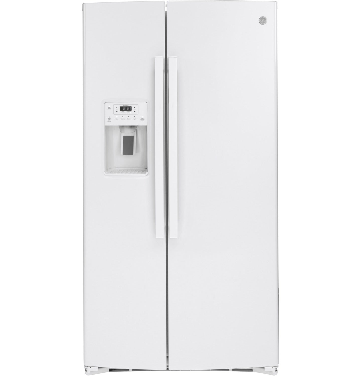 GE White Side-By-Side Refrigerator (25.1 Cu.Ft) - GSS25IGNWW