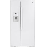 GE White Side-By-Side Refrigerator (25.1 Cu.Ft) - GSS25IGNWW