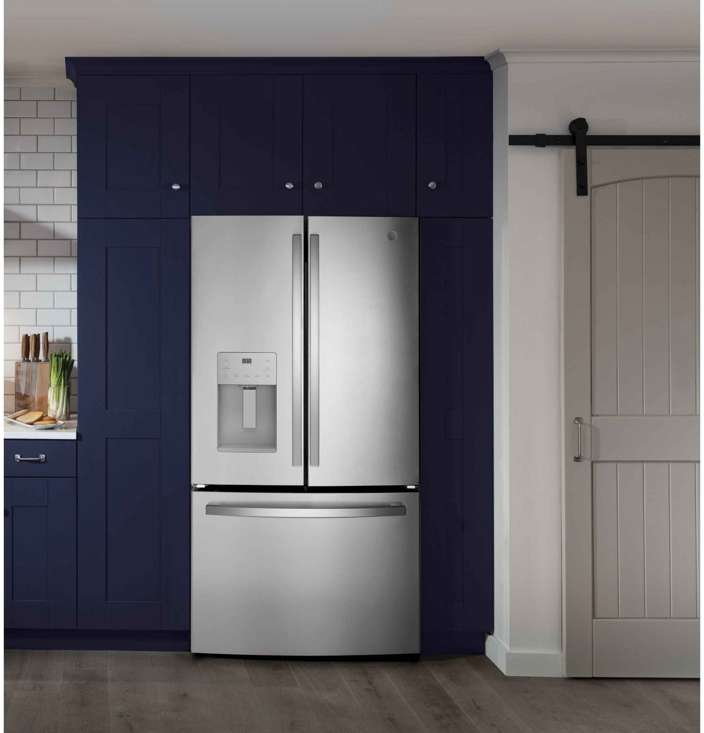 GE Fingerprint Resistant Stainlees Steel French-Door Refrigerator (25.6 Cu Ft.) - GFE26JYMFS