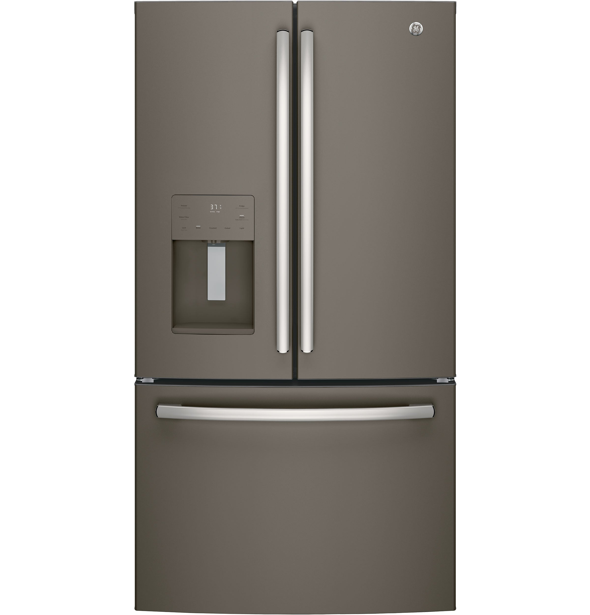 GE 35.75" 25.6 Cu. Ft. Slate French Door Refrigerator - GFE26JMMES