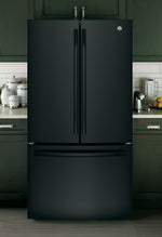 GE 36" 27 Cu. Ft. Black French Door Refrigerator - GNE27JGMBB