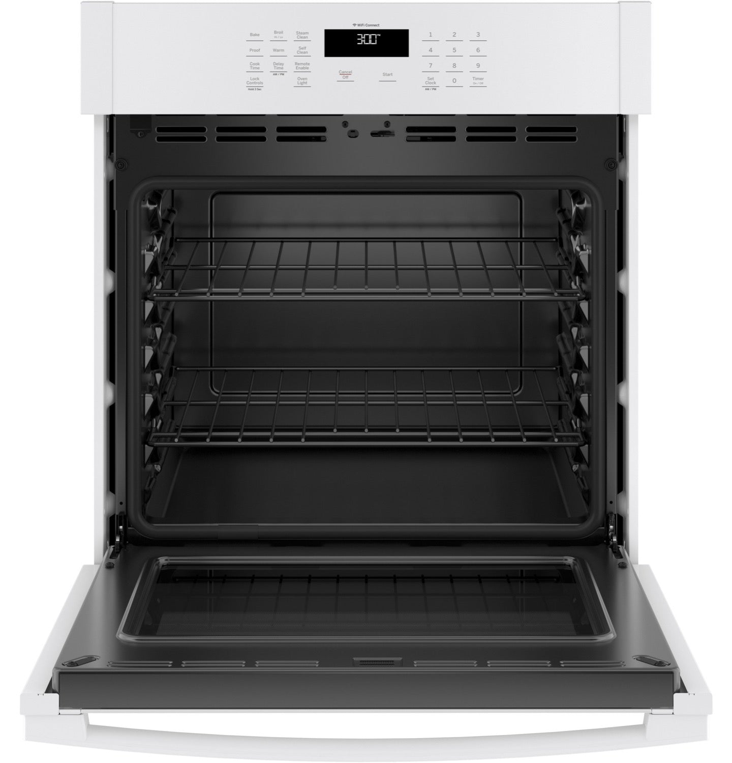 GE White Single Wall Oven (4.3 Cu.Ft.) - JKS3000DNWW