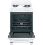 GE 24" White Freestanding Electric Range (2.9 Cu. Ft.) - JCAS300DMWW