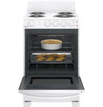 GE 24" White Freestanding Electric Range (2.9 Cu. Ft.) - JCAS300DMWW