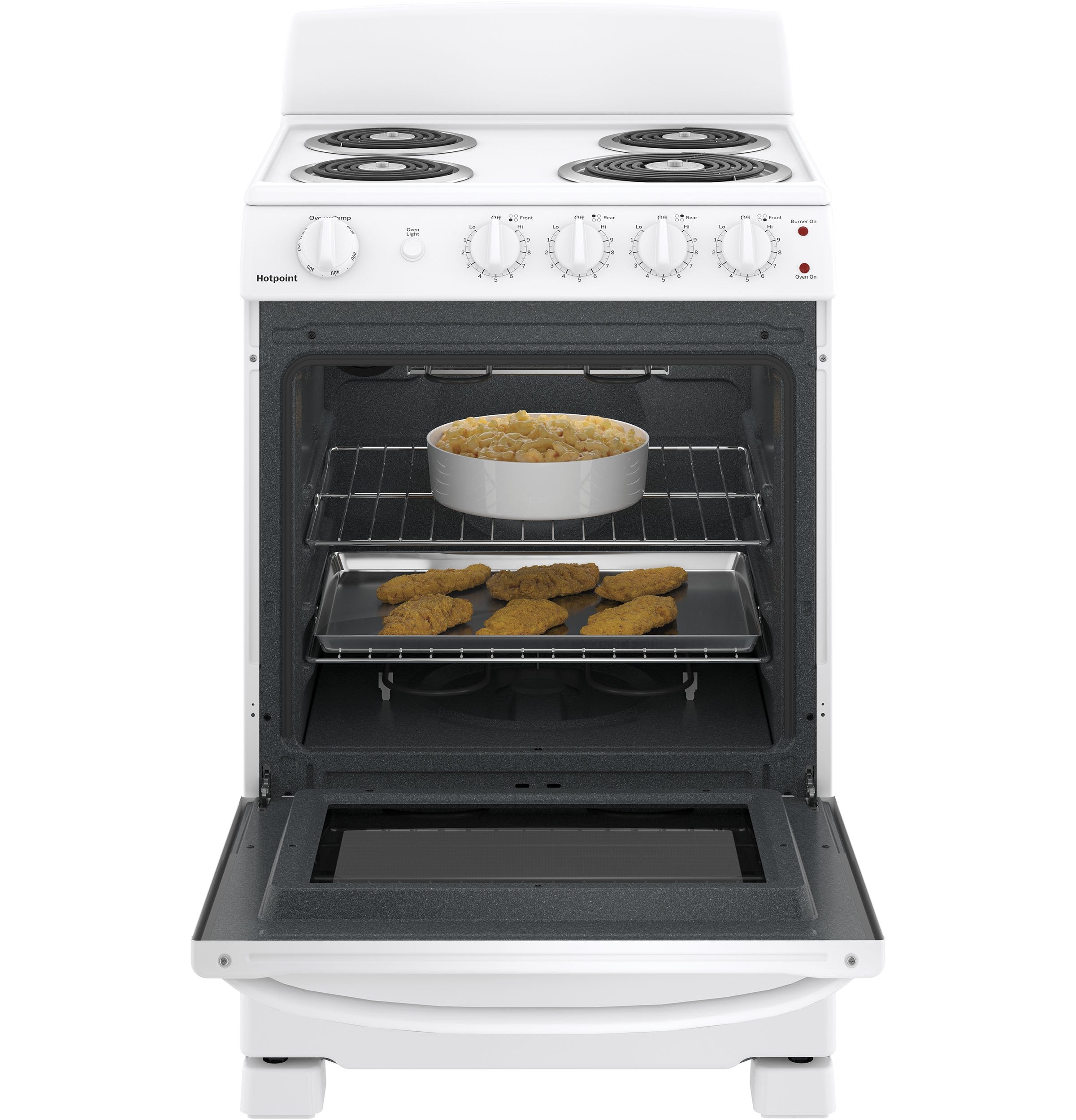 GE 24" White Freestanding Electric Range (2.9 Cu. Ft.) - JCAS300DMWW