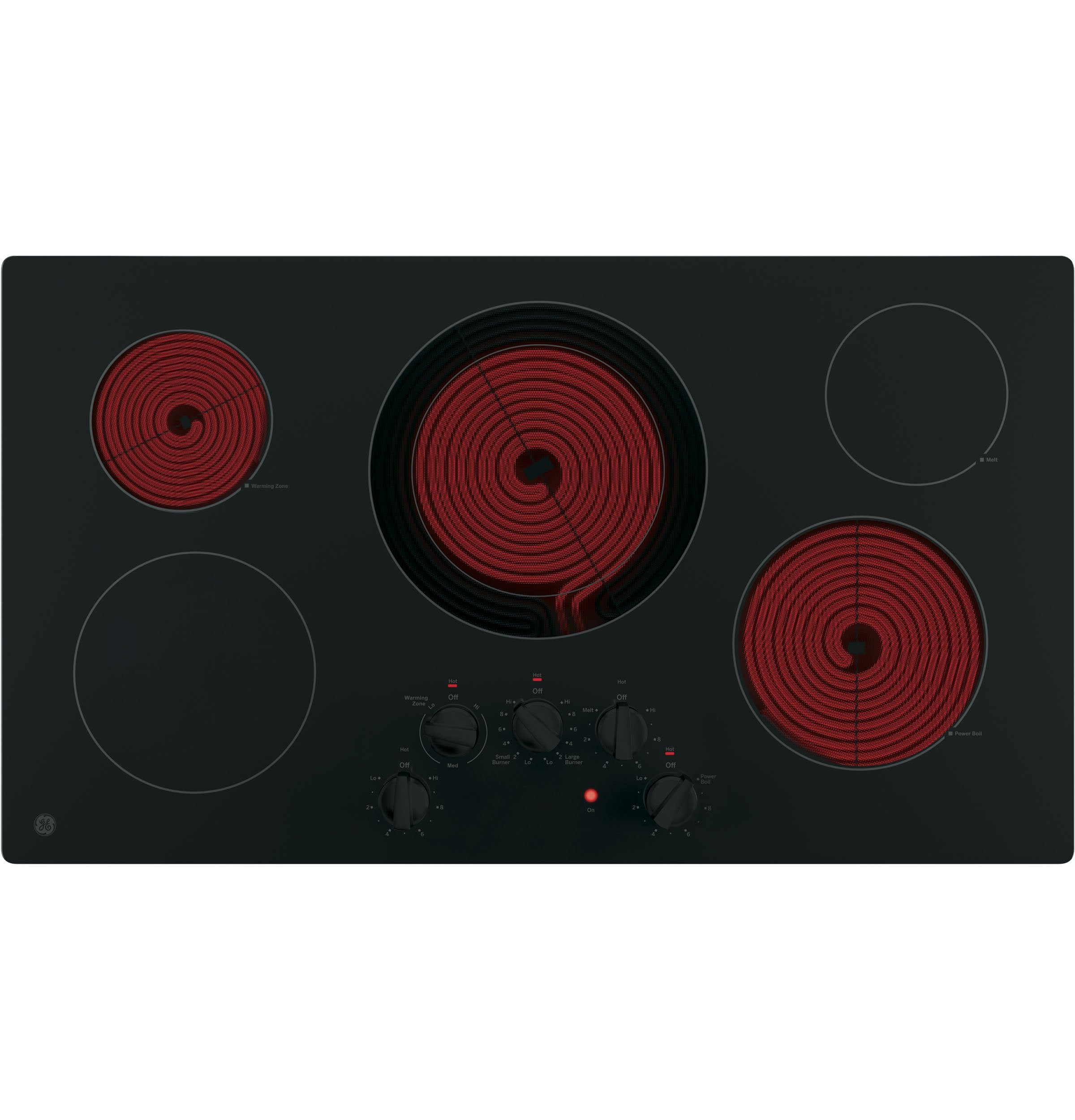 GE Black 36" Electric Cooktop - JP3036DLBB
