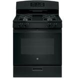 GE Black Freestanding Gas Range (5.0 Cu. Ft.) - JCGBS60DEKBB