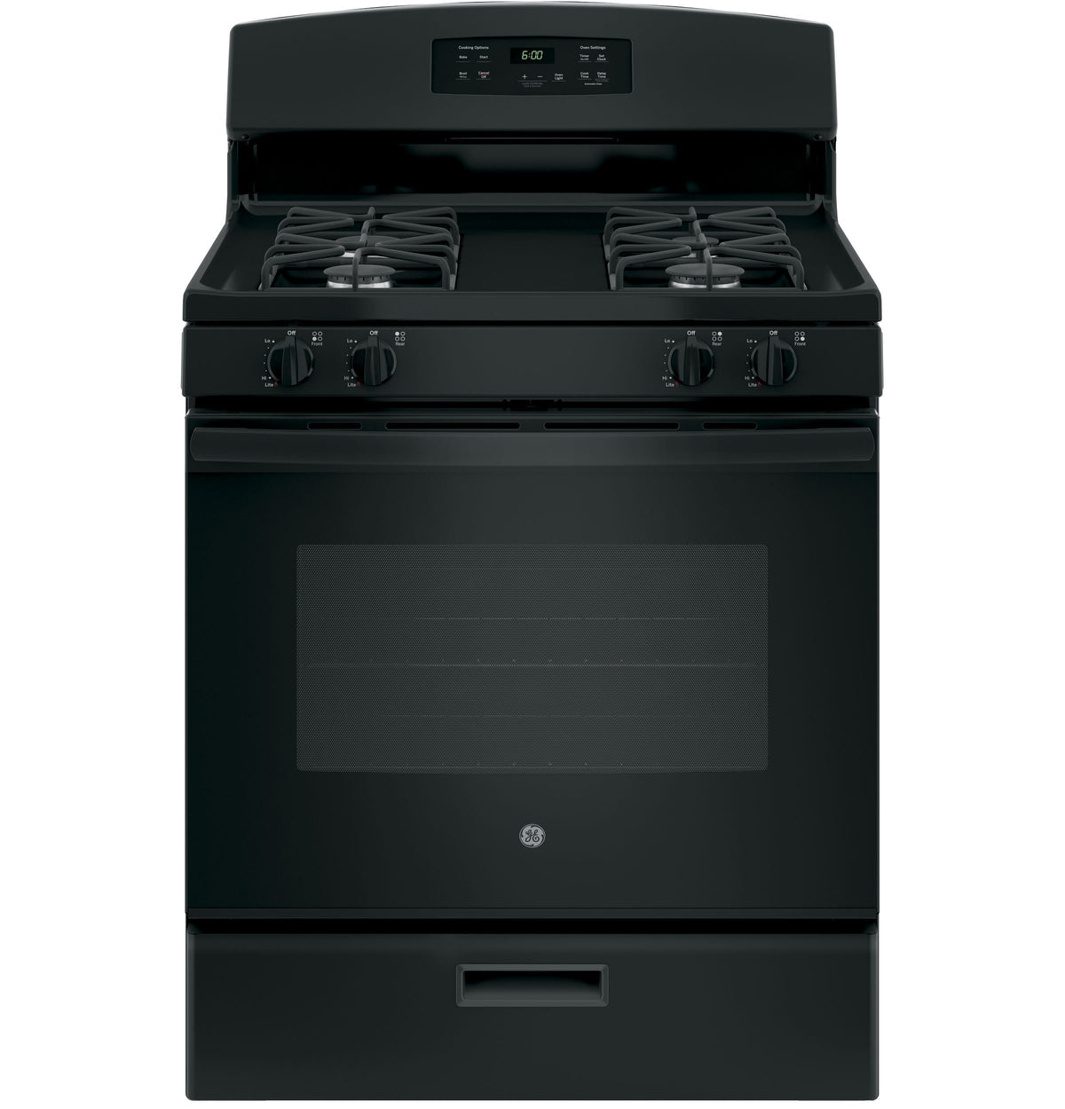 GE Black Freestanding Gas Range (5.0 Cu. Ft.) - JCGBS60DEKBB