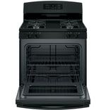 GE Black Freestanding Gas Range (5.0 Cu. Ft.) - JCGBS60DEKBB