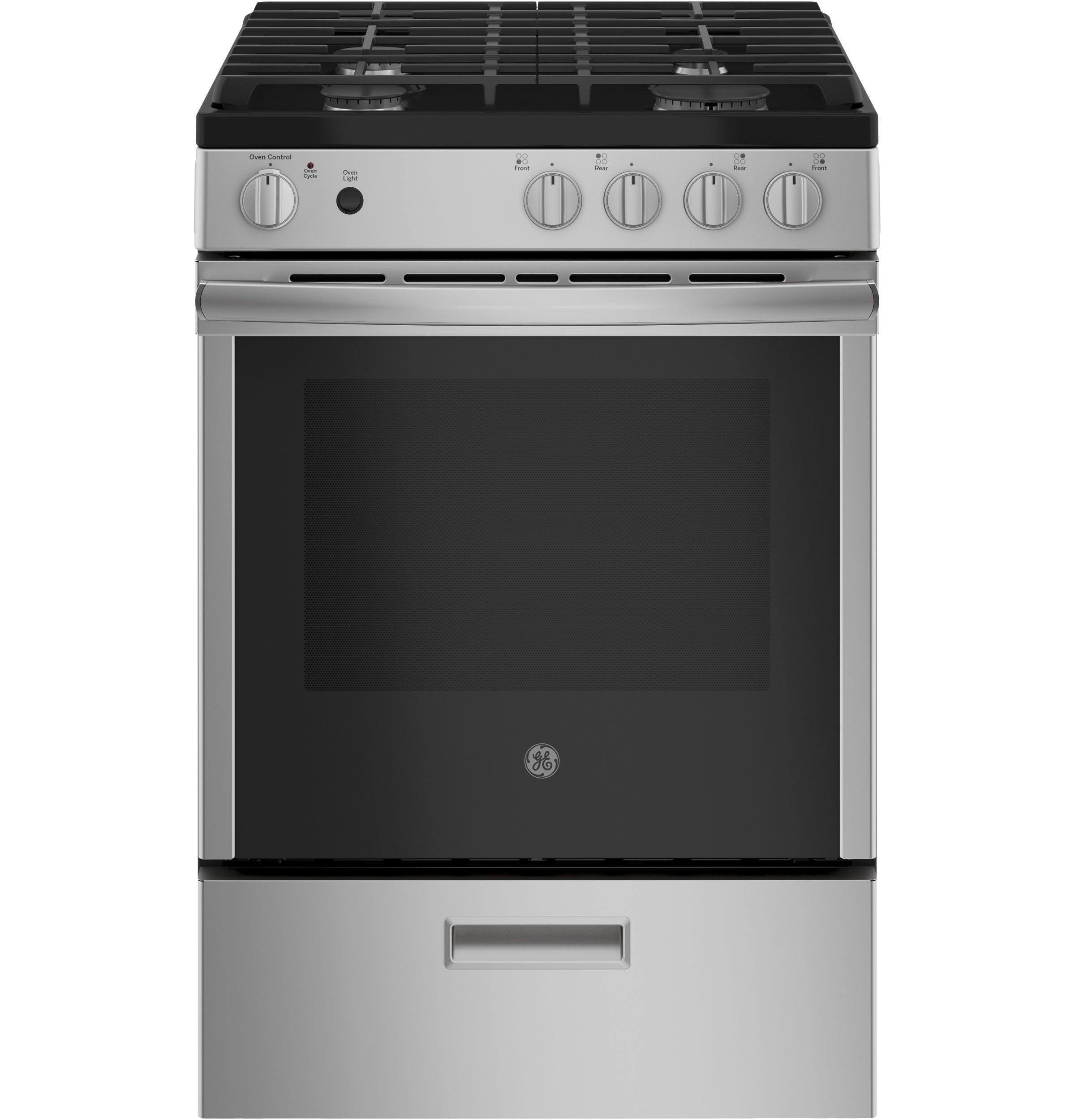 GE 24" Stainless Steel Freestanding Gas Range (2.9 Cu. Ft.) - JCGAS640RMSS