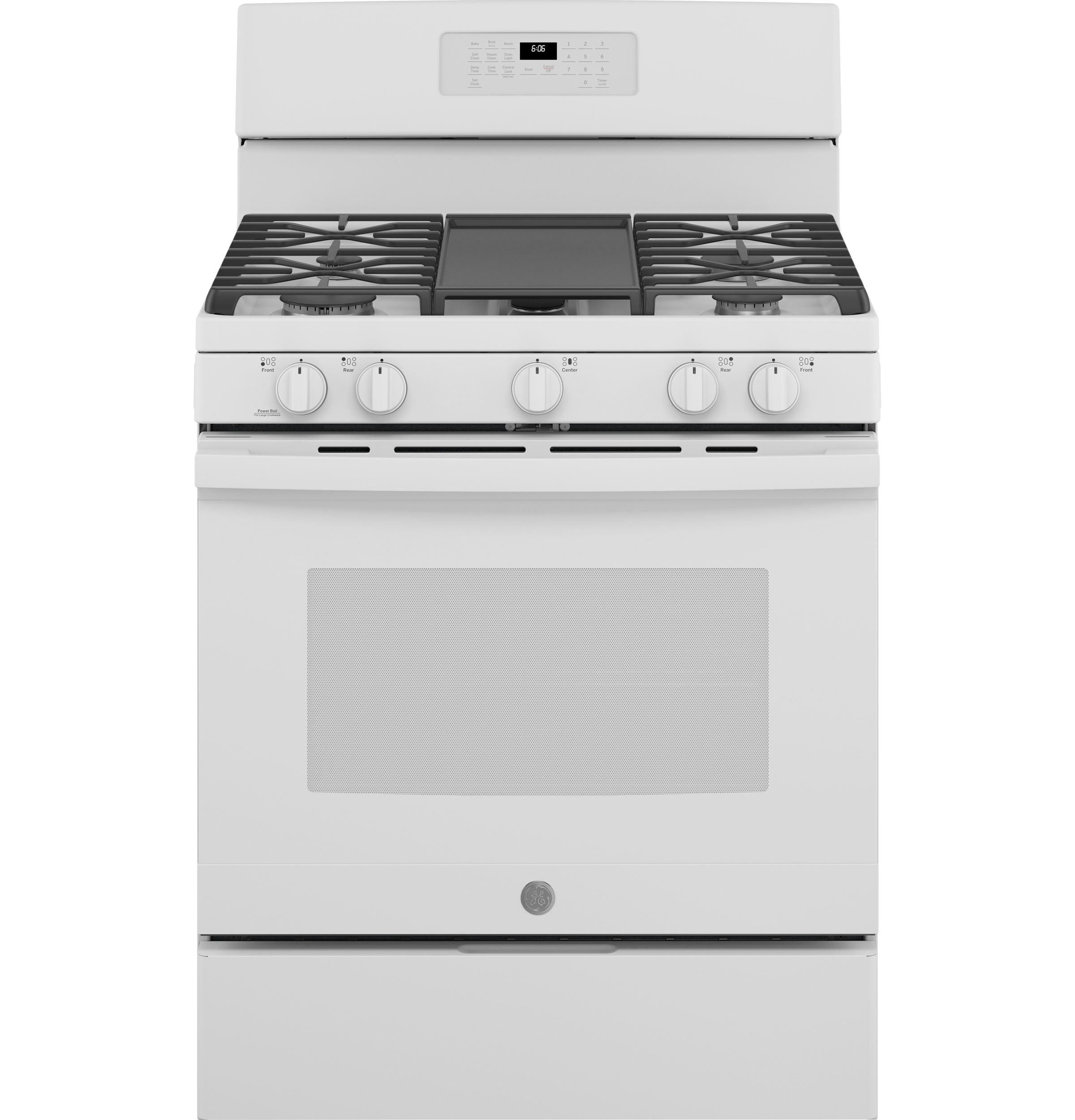 GE White 30'' Freestanding Gas Range (5.0 Cu.Ft.) - JCGB660DPWW
