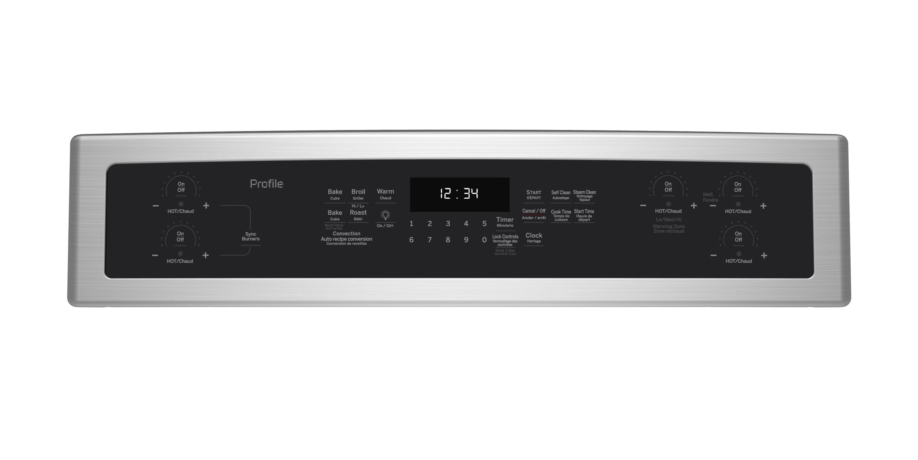 GE Profile Stainless Steel Freestanding Electric Induction Convection Range (6.2 Cu. Ft.) - PCHB920SMSS