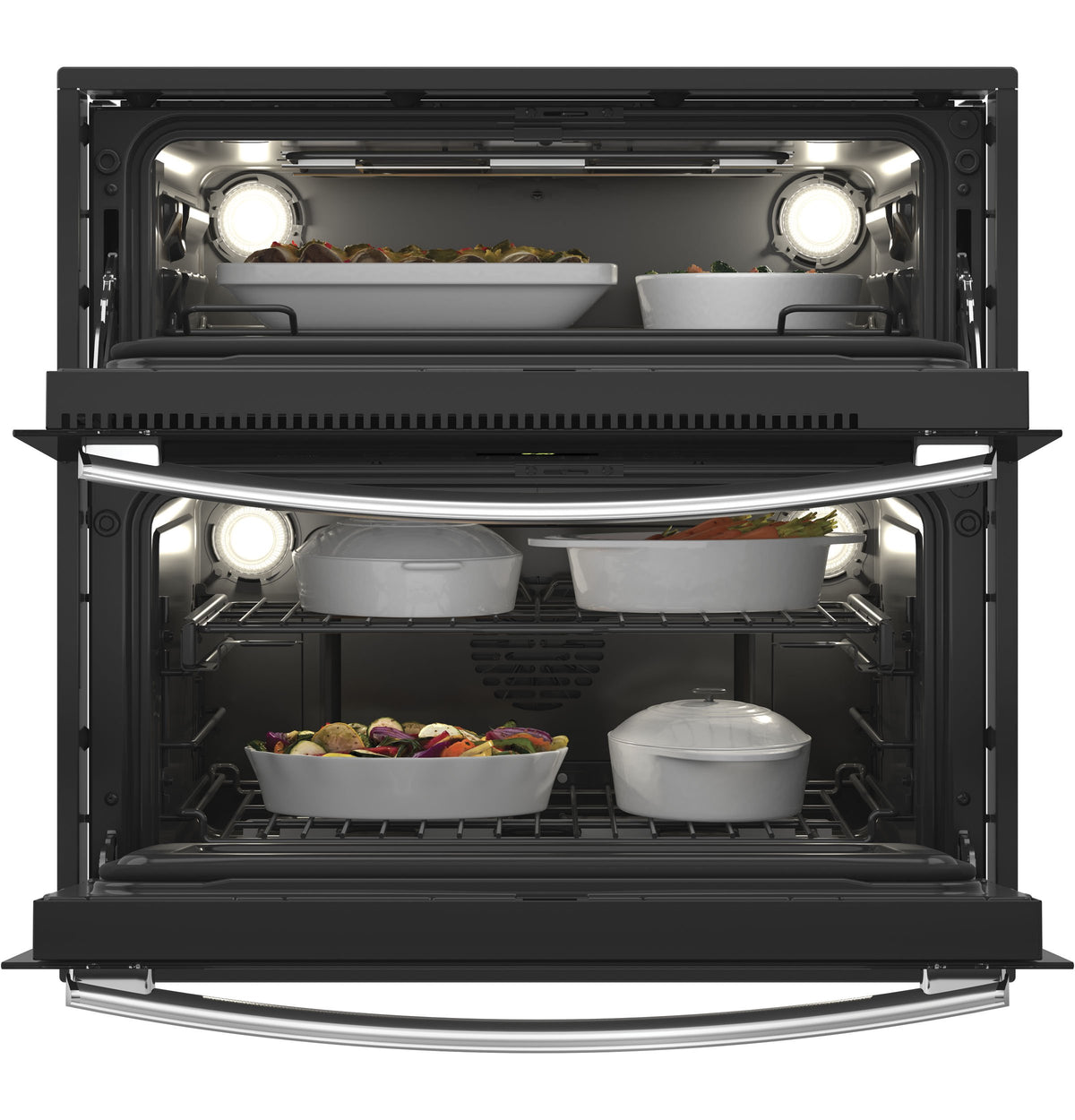 GE Profile Stainless Steel 30" Built-In Twin Flex Convection Wall Oven - PT9200SLSS