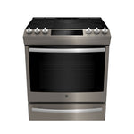 GE Profile Slate Slide-In Electric Convection Range with Air Fry (6.3 Cu. Ft.) - PCS940EMES