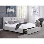Aitana 3-Piece King Storage Bed - Grey
