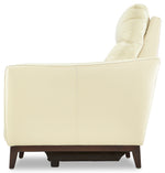 Wexner Leather Dual Power Recliner - Colby Stone