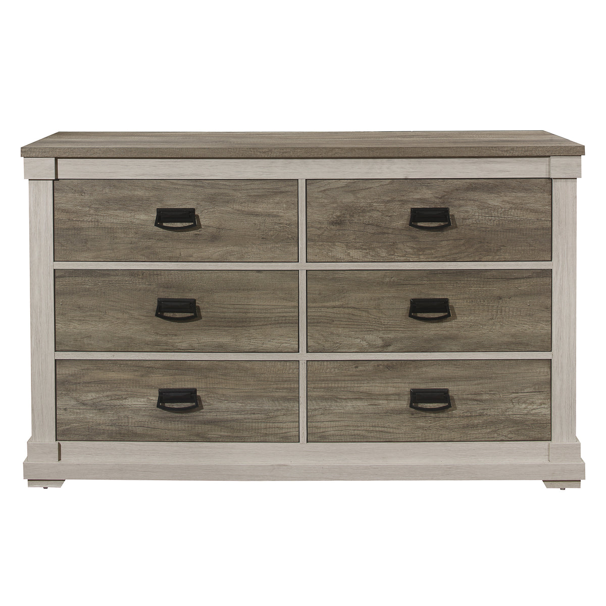 Rayne 6 Drawer Dresser - Weathered Grey