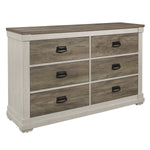 Rayne 6 Drawer Dresser - Weathered Grey