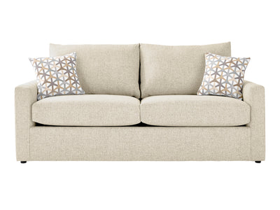 Harper Sofa-lit avec matelas en mousse à mémoire de forme, grand lit - crème