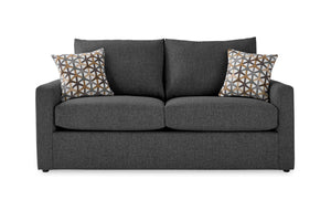 Harper Sofa-lit double avec matelas en mousse mémoire - anthracite