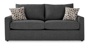 Harper Sofa-lit grand avec matelas en mousse mémoire - anthracite