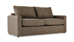 Harper Full Sofa Bed with Memory Foam Mattress - Brown