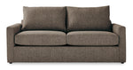 Harper Queen Sofa Bed with Memory Foam Mattress - Brown