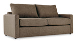 Harper Queen Sofa Bed with Memory Foam Mattress - Brown