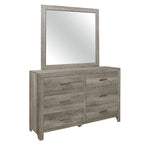 Mandan Mirror - Weathered Grey