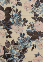 Fiona Flowers Area Rug - 5' X 7' - Cream/Pink