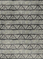 Fiona Tribal Area Rug - 5' X 7' - Grey/White